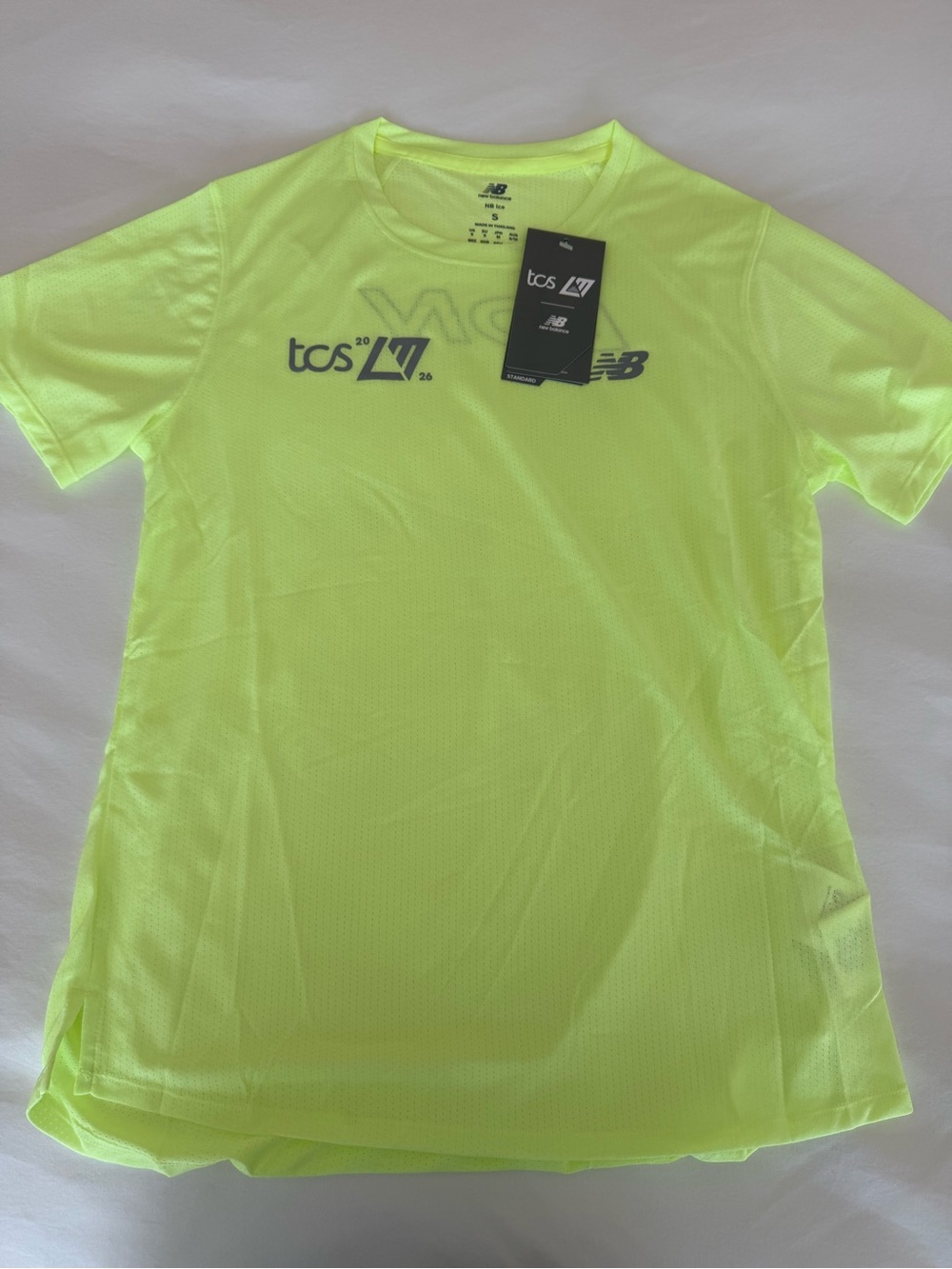 New Balance Neon Yellow Tcs Running Tee